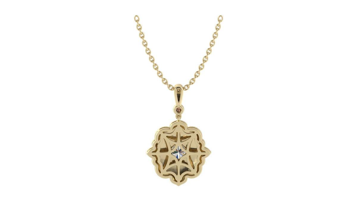 Two-Tone Diamond Pendant