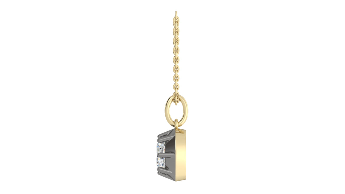 Old Mined Solitaire Pendant