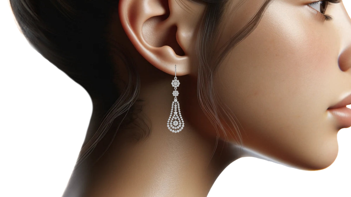 Diamond Dangle Earrings