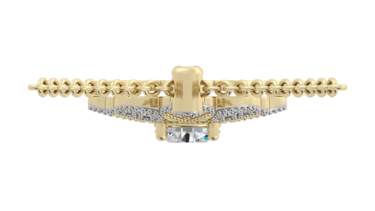 Two-Tone Diamond Pendant