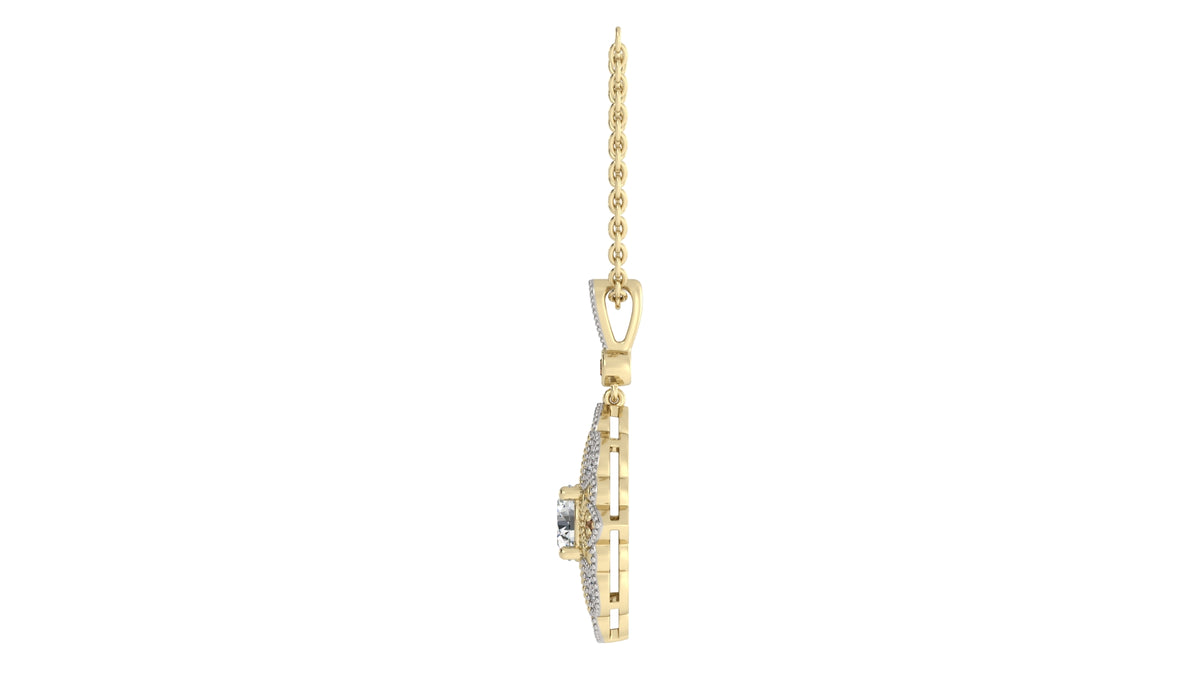 Two-Tone Diamond Pendant