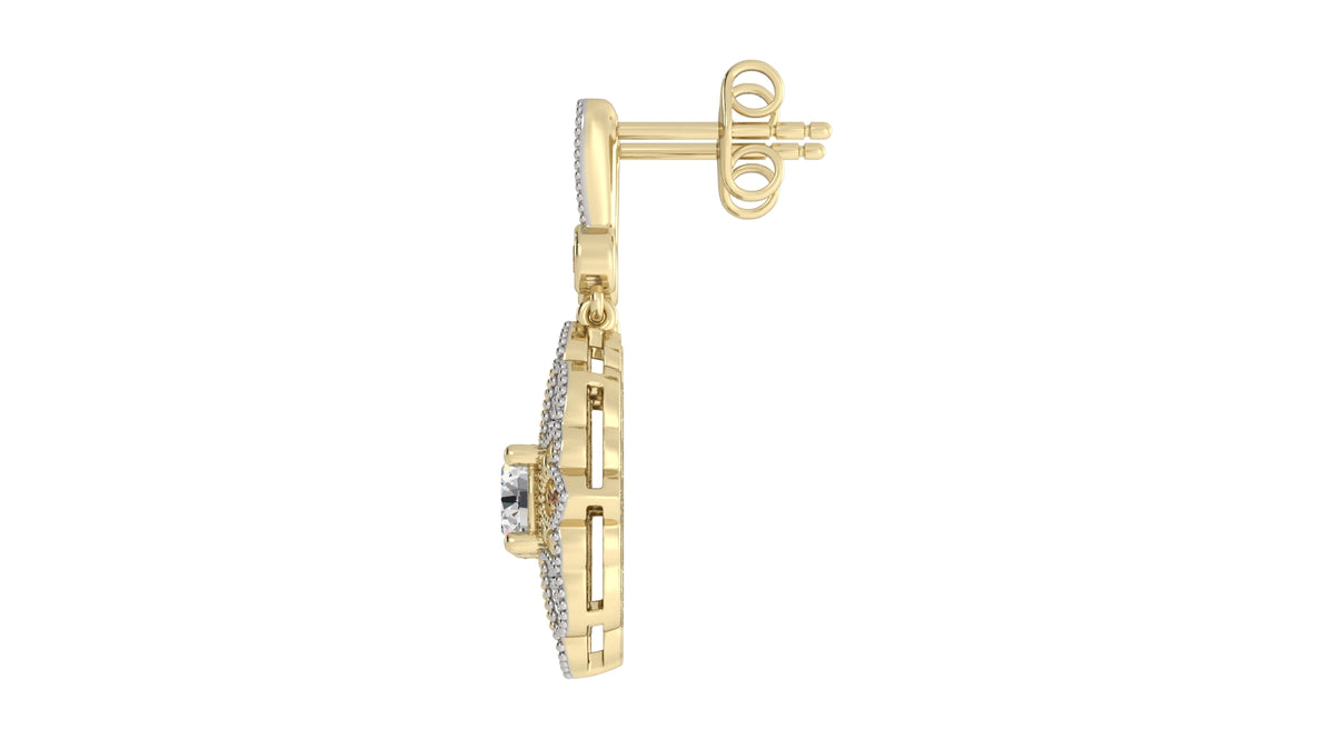 Two-Tone Diamond Earrings