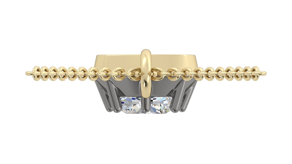 Old Mined Solitaire Pendant