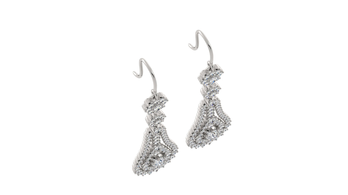 Diamond Dangle Earrings