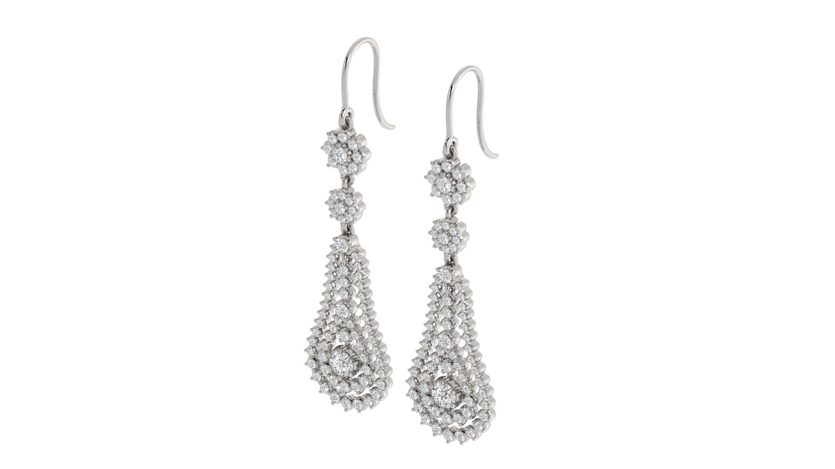 Diamond Dangle Earrings