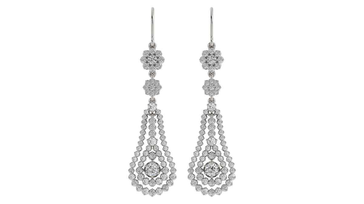 Diamond Dangle Earrings
