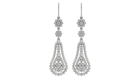 Diamond Dangle Earrings