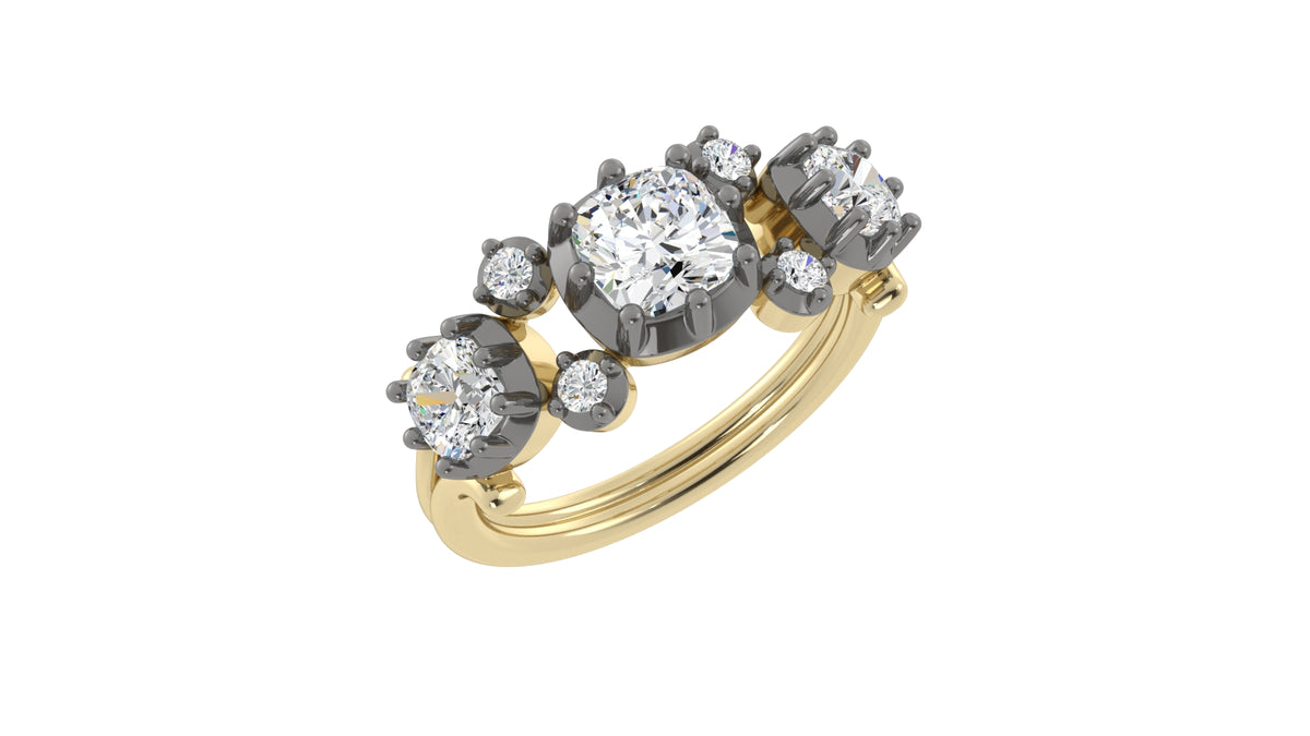Old Mined Solitaire Ring