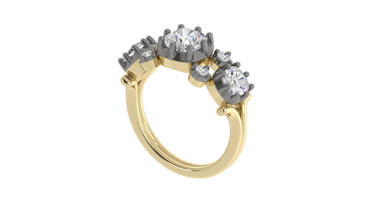 Old Mined Solitaire Ring