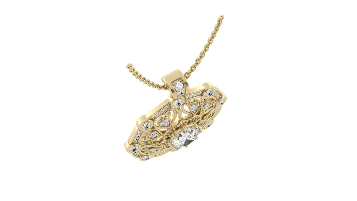 Round Diamond Pendant