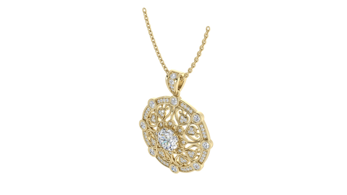 Round Diamond Pendant