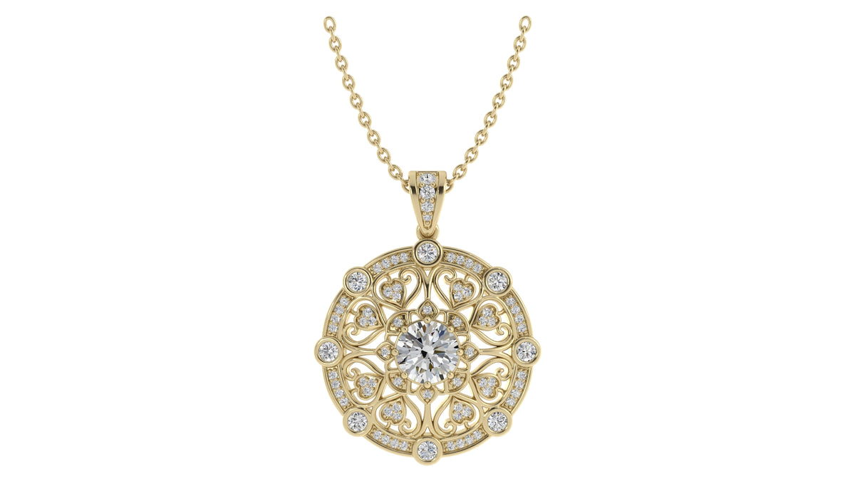 Round Diamond Pendant