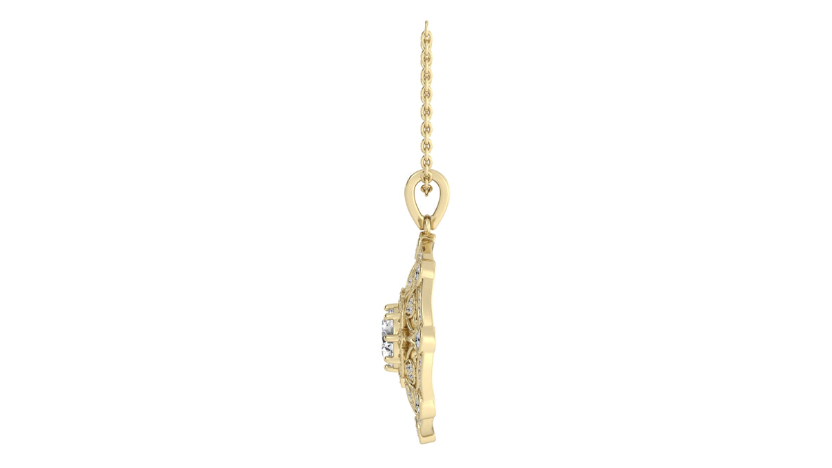 Round Diamond Pendant