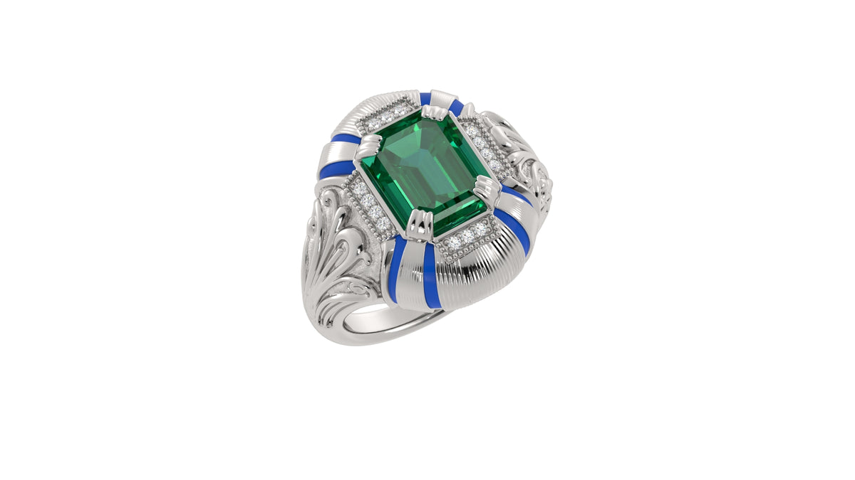 Emerald Diamond Ring