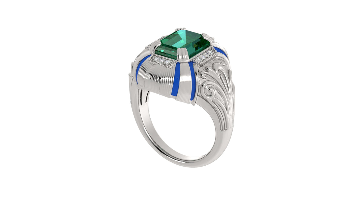 Emerald Diamond Ring