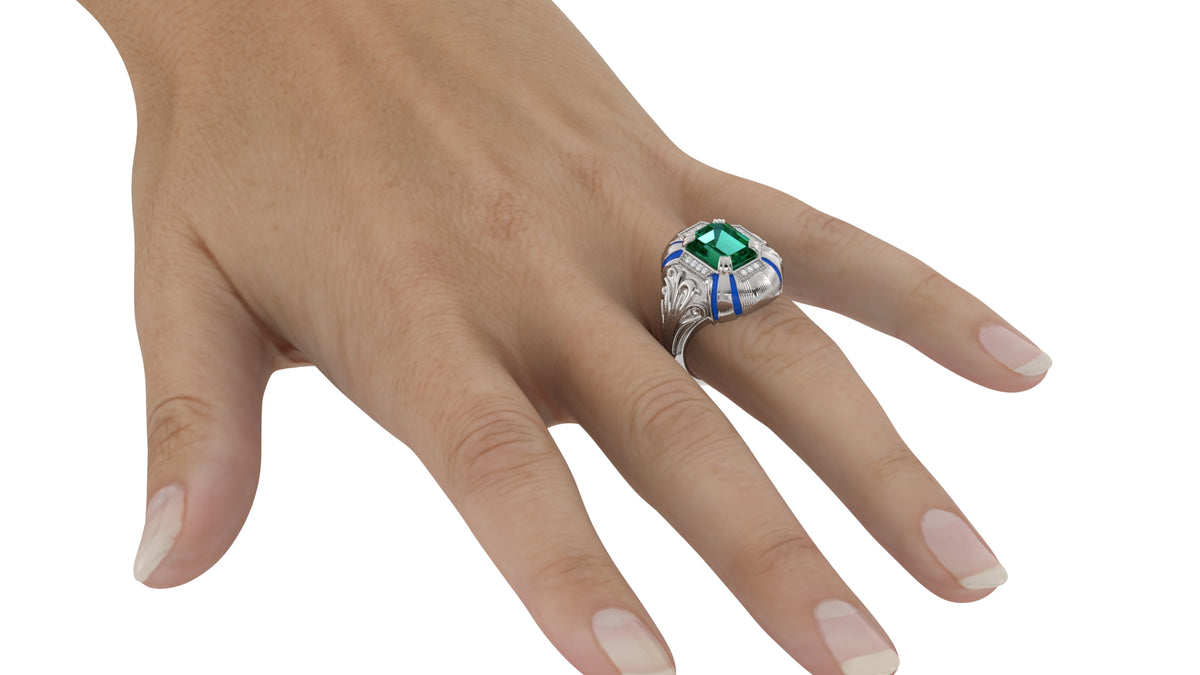 Emerald Diamond Ring