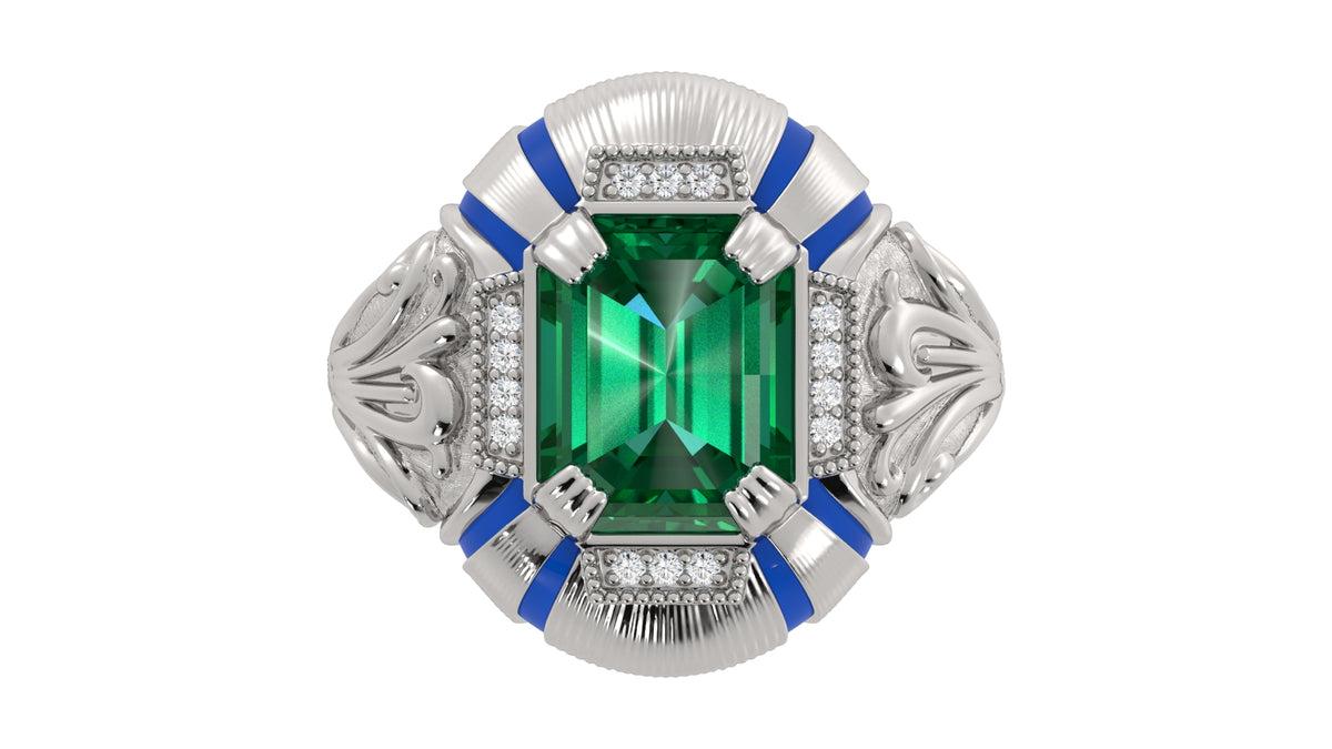 Emerald Diamond Ring