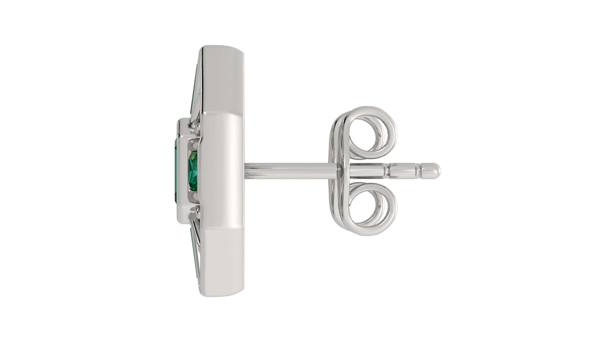 Emerald and Diamond Earrings