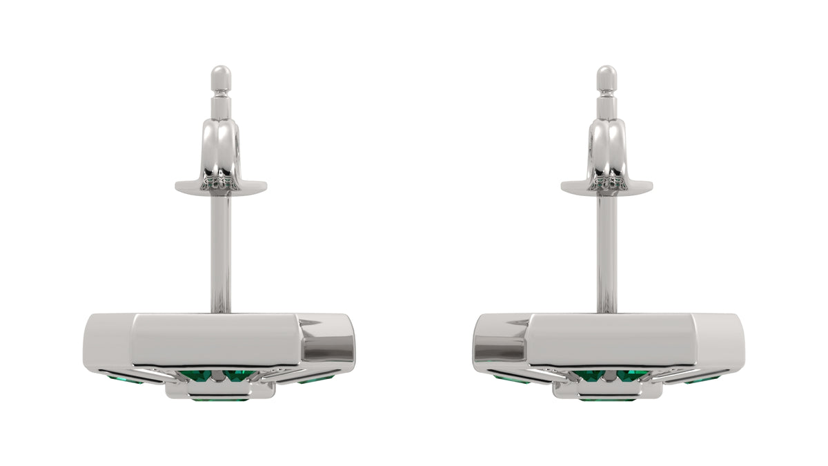 Emerald and Diamond Earrings
