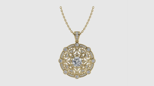 Round Diamond Pendant