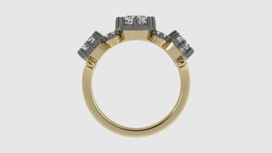 Old Mined Solitaire Ring