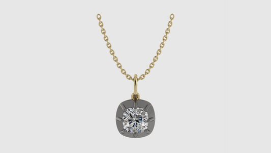 Old Mined Solitaire Pendant