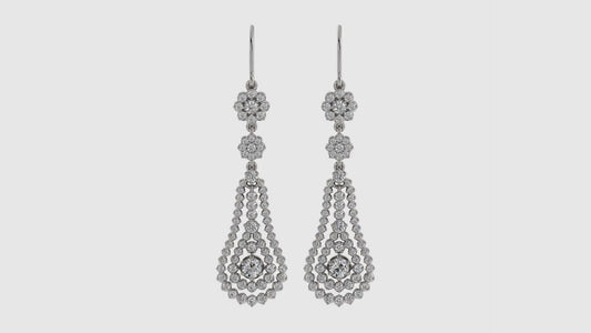 Diamond Dangle Earrings